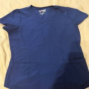 Grey's Anatomy Navy Blue V-Neck Scrub Top